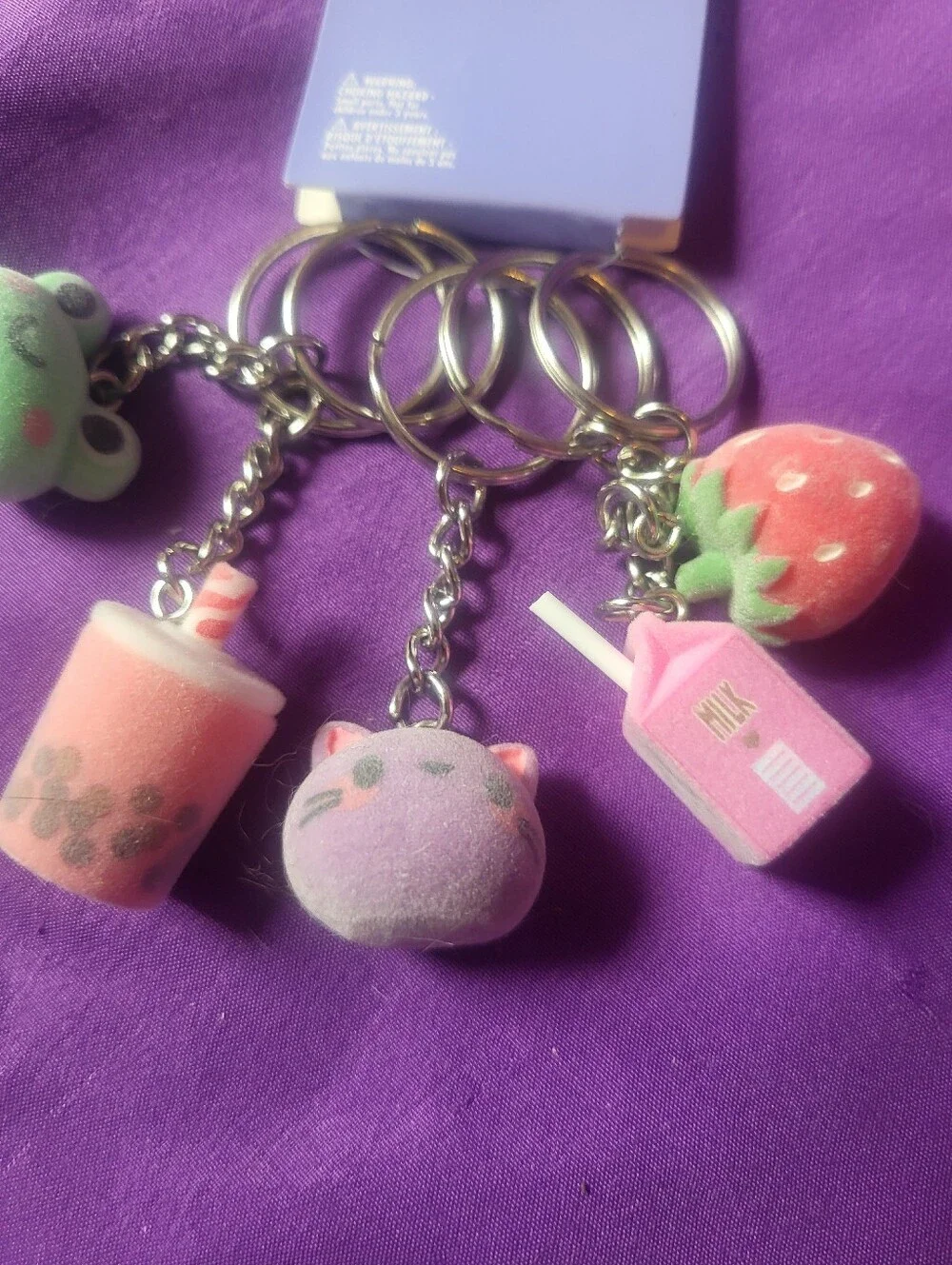 Claire's Pastel Plush Keychain Set - 5pc